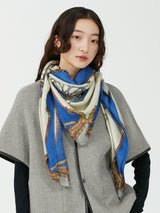 <ウールシルクストールヘリンボーン織120>キャリッジ