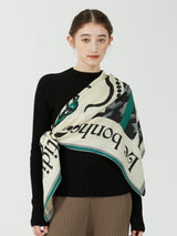 <ウールシルクストールヘリンボーン織120>ポエティック