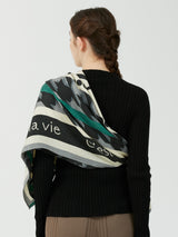 <ウールシルクストールヘリンボーン織120>ポエティック