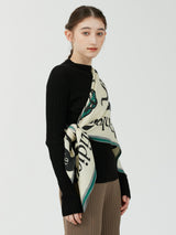 <ウールシルクストールヘリンボーン織120>ポエティック