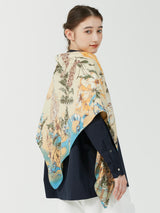 <ウールシルクストールヘリンボーン織120>オランジュリーガーデン