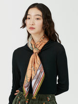 <シルクスカーフ88>ヒュッゲ