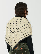 <ウールシルクストールヘリンボーン織120>ジオメドット