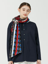 WOOL SILK W MUFFLER / POETIC