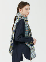 WOOL SILK W MUFFLER / DAHLIA RONDO