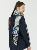 WOOL SILK W MUFFLER / DAHLIA RONDO