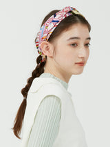 DIAMOND-SHAPED SCARF / ORANGERIE GARDEN