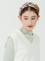 DIAMOND-SHAPED SCARF / ORANGERIE GARDEN