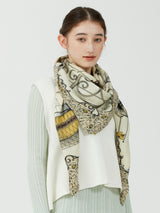 <ウールシルクストールヘリンボーン織120>プラネタリーバルーン