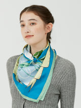 <シルクスカーフ88>コラージュローズ