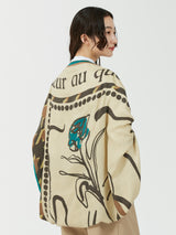 <ウールシルクストールヘリンボーン織120>ポエティック