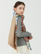 WOOL SILK W MUFFLER / SOMEWHERE