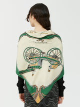 <ウールシルクストールヘリンボーン織120>キャリッジ