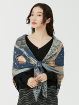 <ウールシルクストールヘリンボーン織120>プラネタリーバルーン