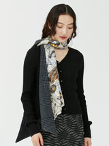 <ウールシルクWマフラー>プラネタリーバルーン