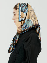 <シルクスカーフ88>タンブル