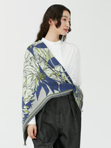 <ウールシルクストールヘリンボーン織120>ダリアロンド