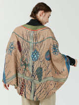 <ウールシルクストールヘリンボーン織120>ヒュッゲ