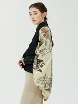 <ウールシルクストールヘリンボーン織120>ヴィレトワレ