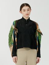 WOOL SILK STOLE HERRINGBONE WEAVE 120 / CRESTBELT