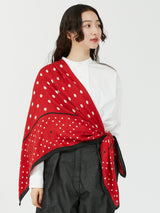 <ウールシルクストールヘリンボーン織120>ジオメドット