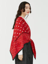 <ウールシルクストールヘリンボーン織120>ジオメドット