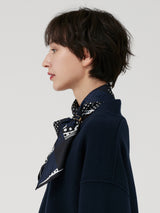 <シルクスカーフ65>ミックスドット3