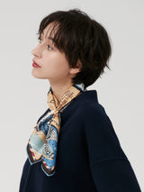 <シルクスカーフ65>タンブル