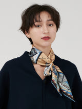 <シルクスカーフ65>タンブル