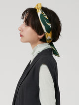 <シルクスカーフ65>コラージュローズ