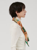 <シルクスカーフ65>コラージュケピ