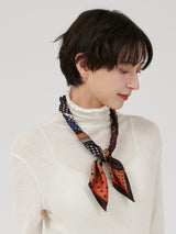 <シルクスカーフ65>ミックスドット5
