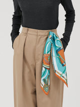 <シルクスカーフ65>コラージュケピ