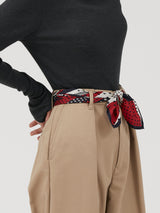 <シルクスカーフ65>ミックスドット3