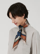 <シルクスカーフ65>コラージュジョッキー