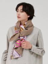 WOOL SILK W MUFFLER / BALLOON SKY