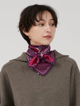 <シルクスカーフ65>ミックスドット5