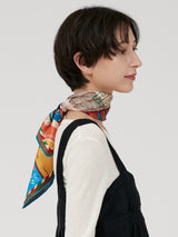 <シルクスカーフ65>タンブル