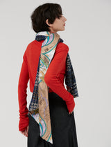 WOOL SILK W MUFFLER / DRAFT BALLOON