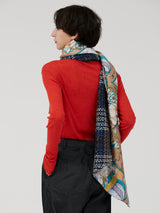 WOOL SILK W MUFFLER / DRAFT BALLOON