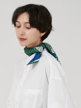 <シルクスカーフ65>ミックスドット3