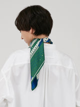 <シルクスカーフ65>ミックスドット3