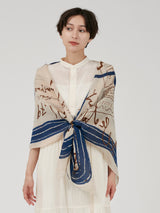 <コットンシルクストール120>フィッシュ