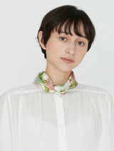 <シルクスカーフ65>コラージュジャングルフルーツ