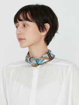 <シルクスカーフ65>サキュレントガーデン