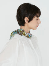 <シルクスカーフ65>サキュレントガーデン