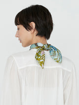 <シルクスカーフ65>サキュレントガーデン