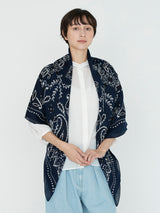 COTTON SILK STOLE 120 / KALEIDO BANDANA