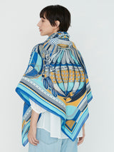 COTTON SILK STOLE 120 / BALLOON JOURNEY