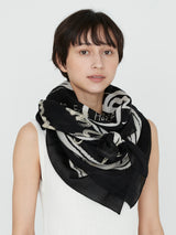 COTTON SILK STOLE 120 / INVERSION FISH